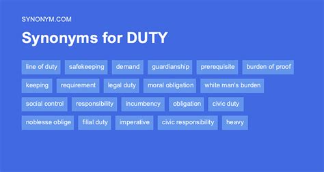 duty antonym